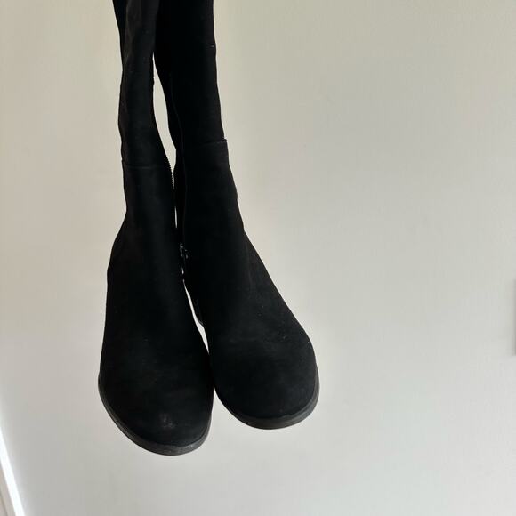 Stuart Weitzman Leather Riding Boots Black 8 - Picture 6 of 8